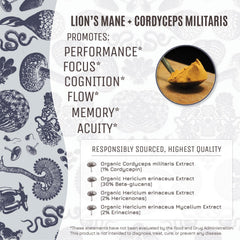 Hamilton's Mind Mix jar closeup reveals rich powder and clean organic ingredients.
