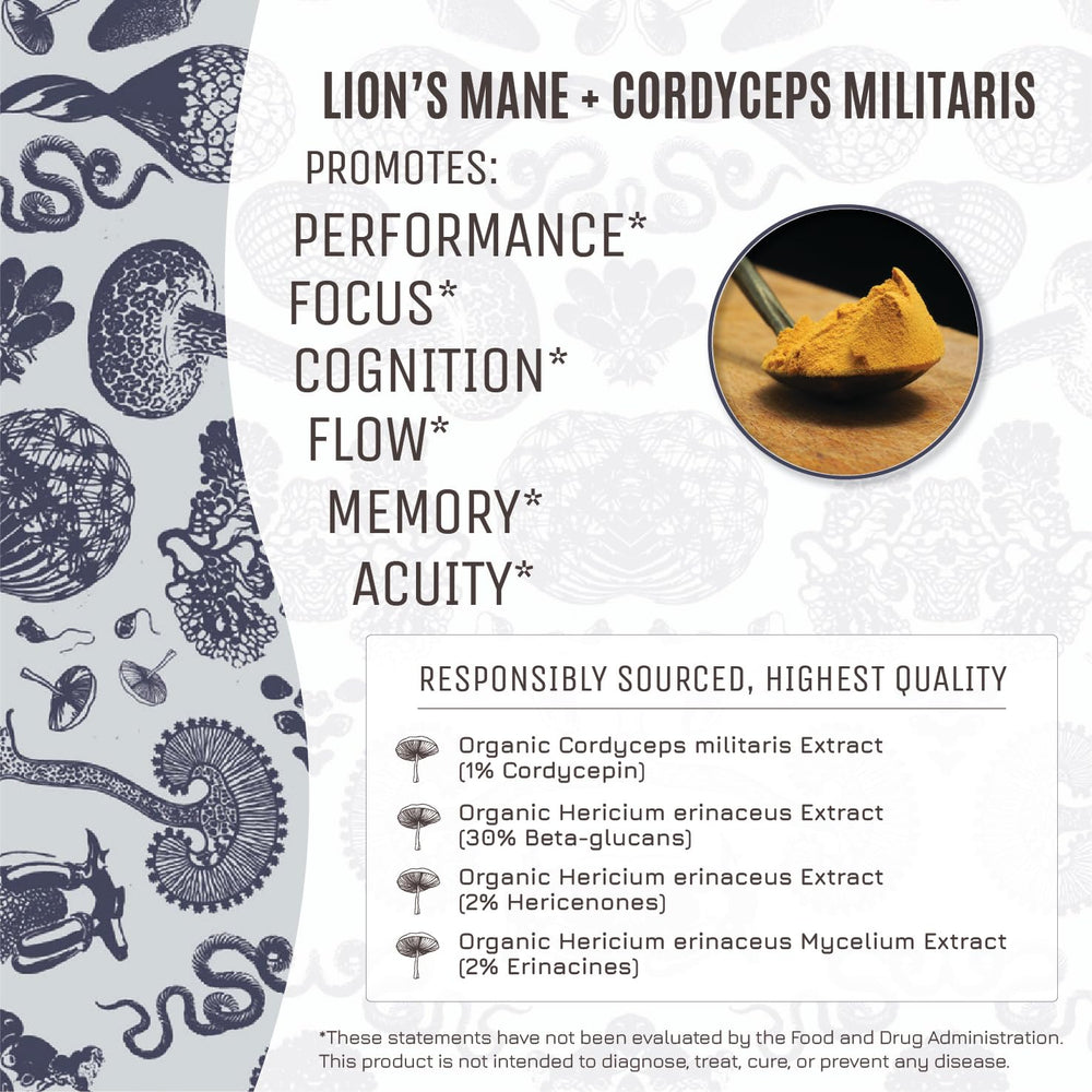 Hamilton's Mind Mix organic label emphasizes clean, plant-based extracts for wellness.