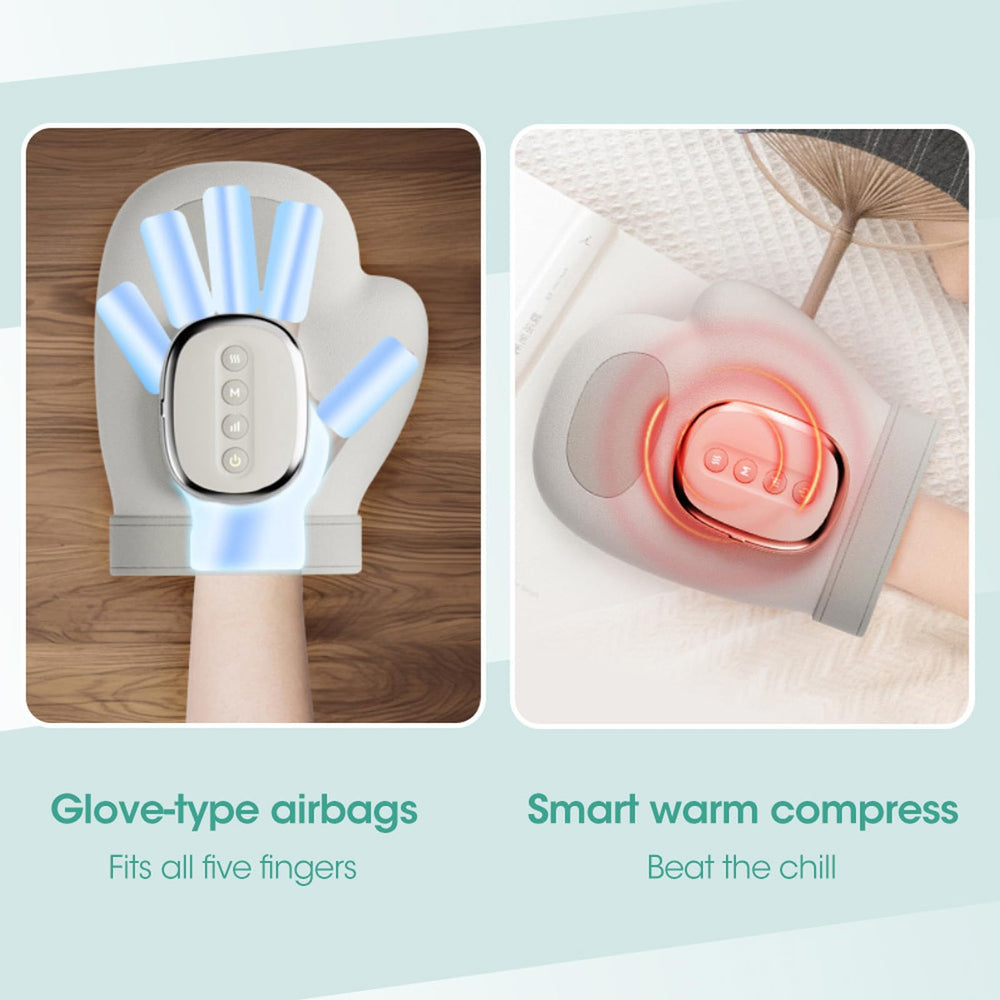 Hand Massager heat mode demonstration for soothing warmth