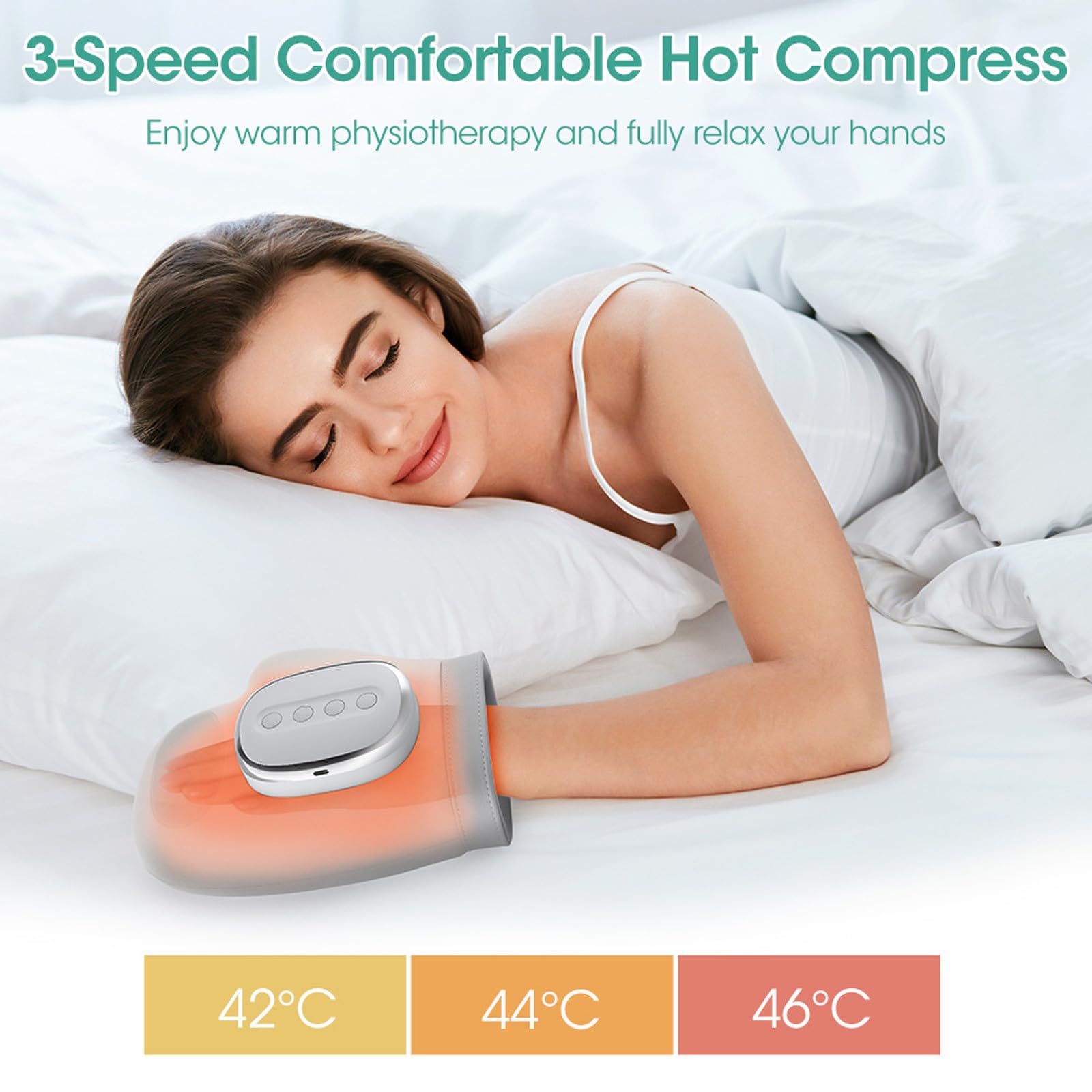 Hand Massager three massage modes for personalized relief sessions