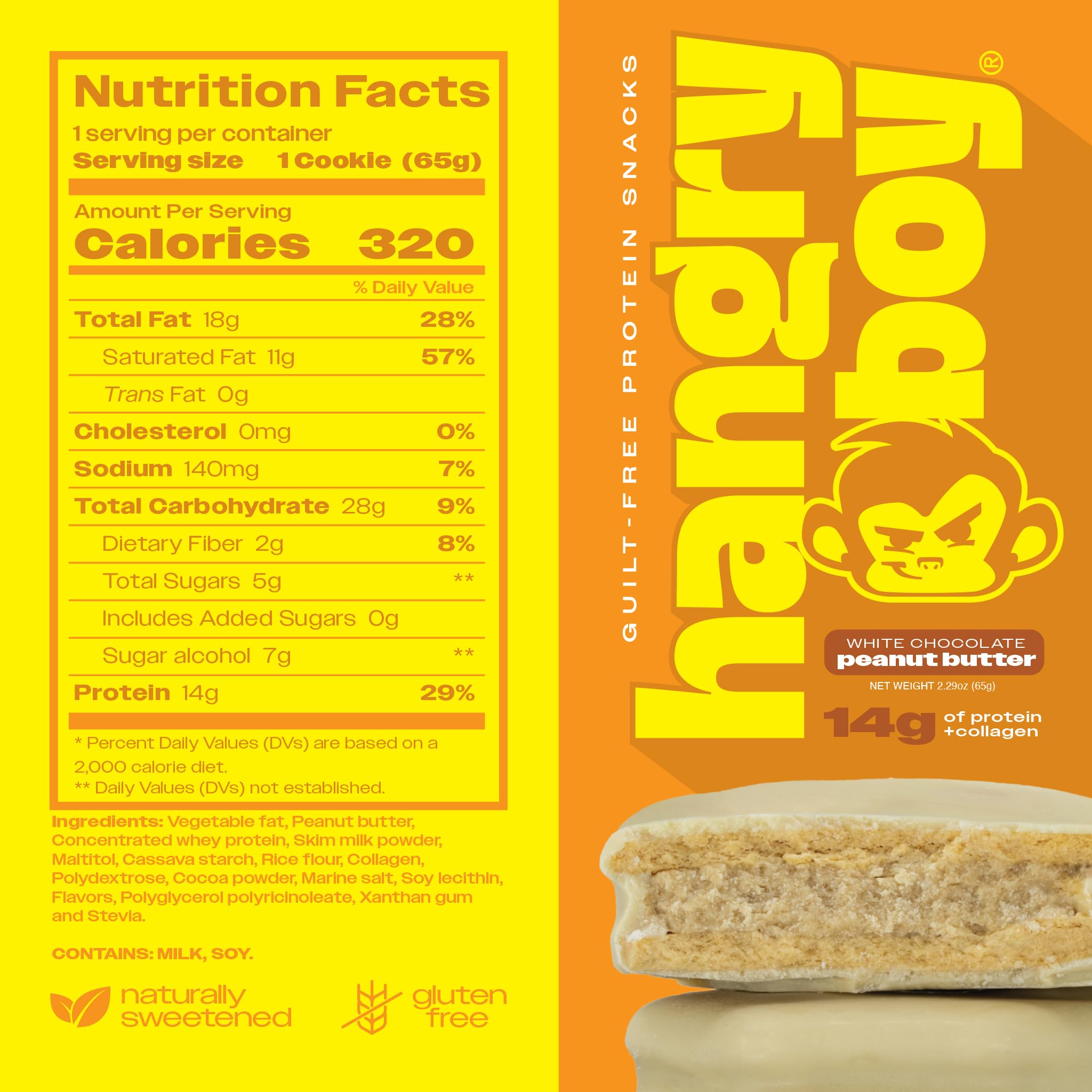 Hangryboy on-the-go snack packaging shows individually wrapped cookies for travel.