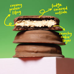 Hangryboy Protein Cookie Sandwich on the go snack: naturally sweetened, GMO-free protein treat
