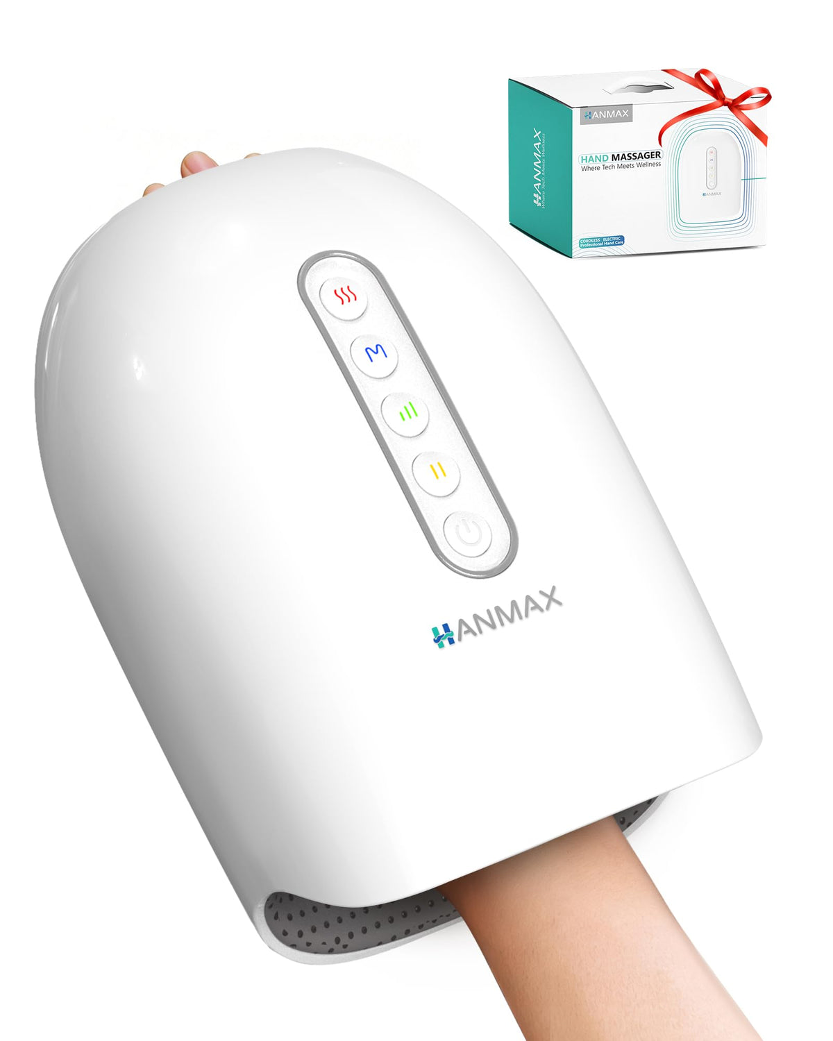 HANMAX Hand Massager with full-hand wrap for daily hand comfort.