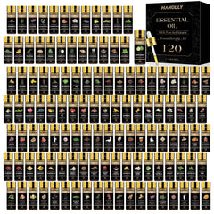Hanolly Essential Oils Set 120-pcs bottles protects aroma for diffuser use.
