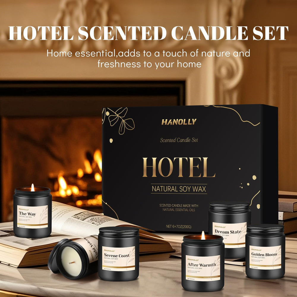 Hanolly Dream State candle in a compact jar for relaxing rituals.