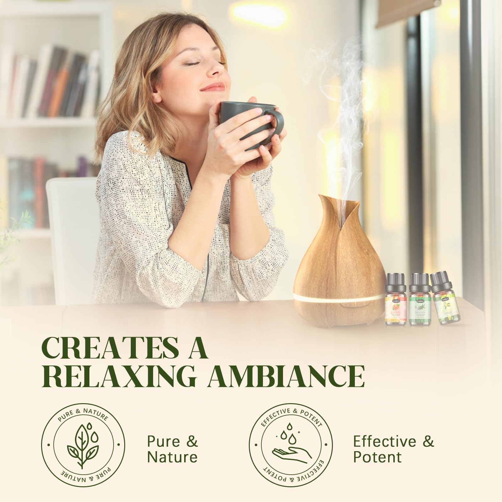 Hanolly oils for skin care and massage blends.