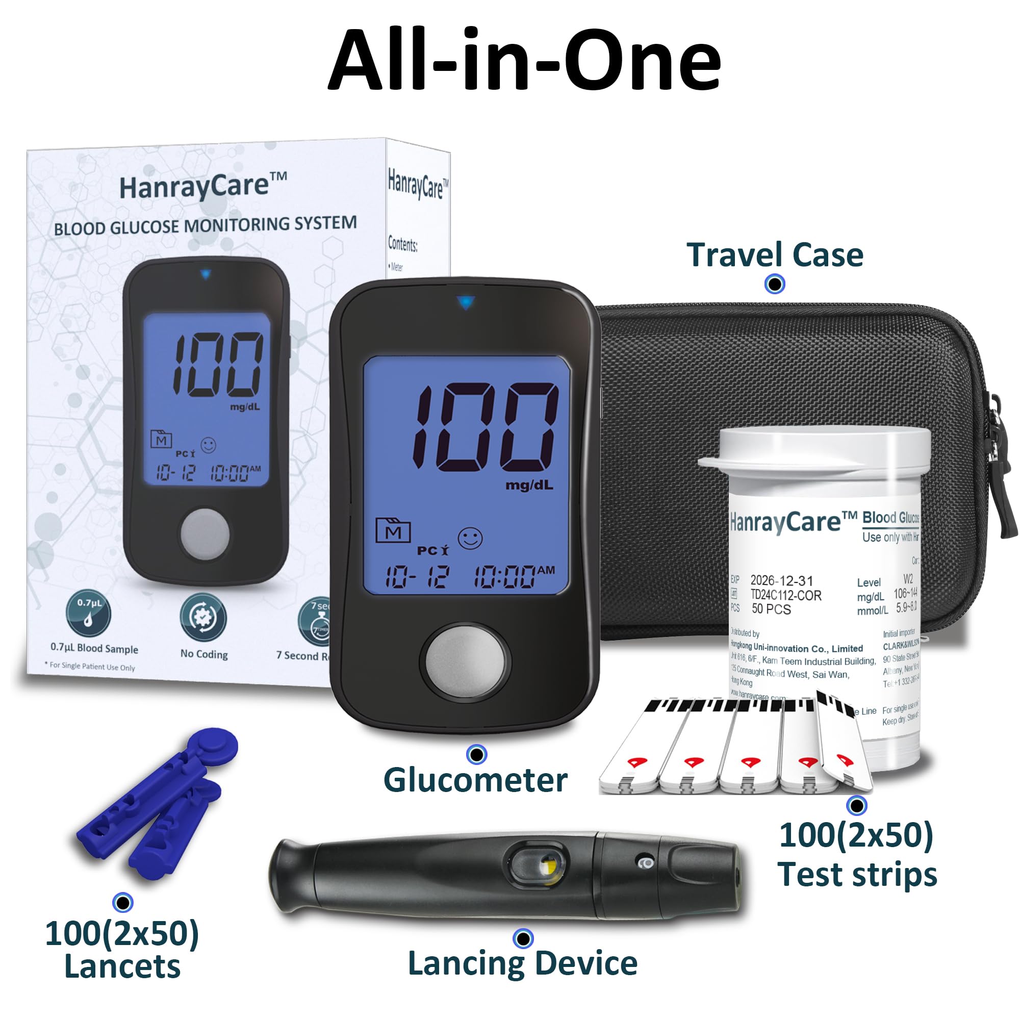 TD-4125 ketone warning display assists with awareness.