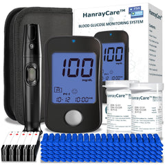 HanrayCare TD-4125 meter with backlight improves readability.