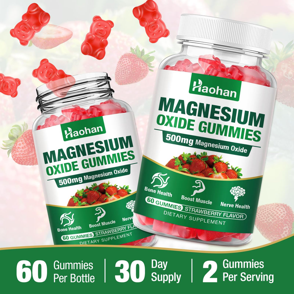 Haohan Magnesium Oxide Gummies manufactured in a GMP-certified facility for quality and safety.