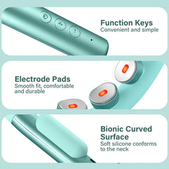 Built-in controls on the HAPIPET neck massager for quick adjustments.