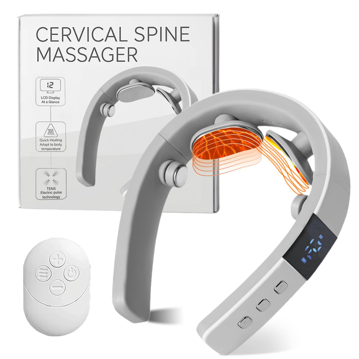 HAPIPET neck massager with heat therapy for deep relaxation