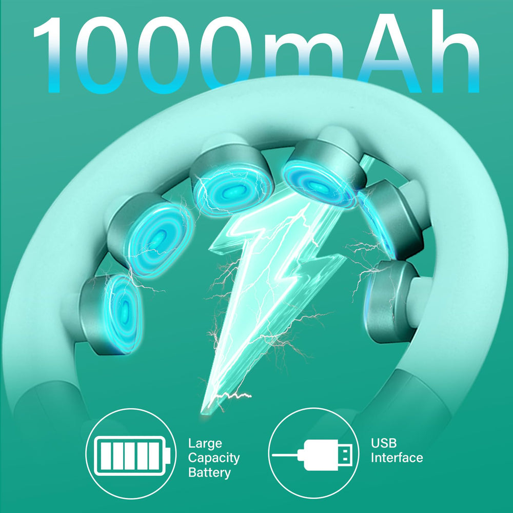 HAPIPET neck massager relieves neck and shoulder tension during daily tasks.
