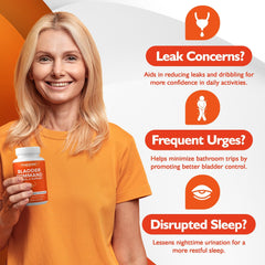 Happee Saw Palmetto ingredient visual on label suggesting bladder comfort support