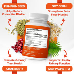 Happee Soy Germ Extract section showcasing natural bladder-friendly nutrients