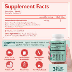 Happee grass-fed beef organ capsules bottle shown for everyday vitality