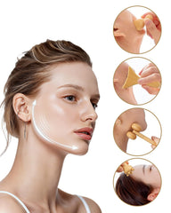 HAPPYER face massager for targeted facial relaxation.