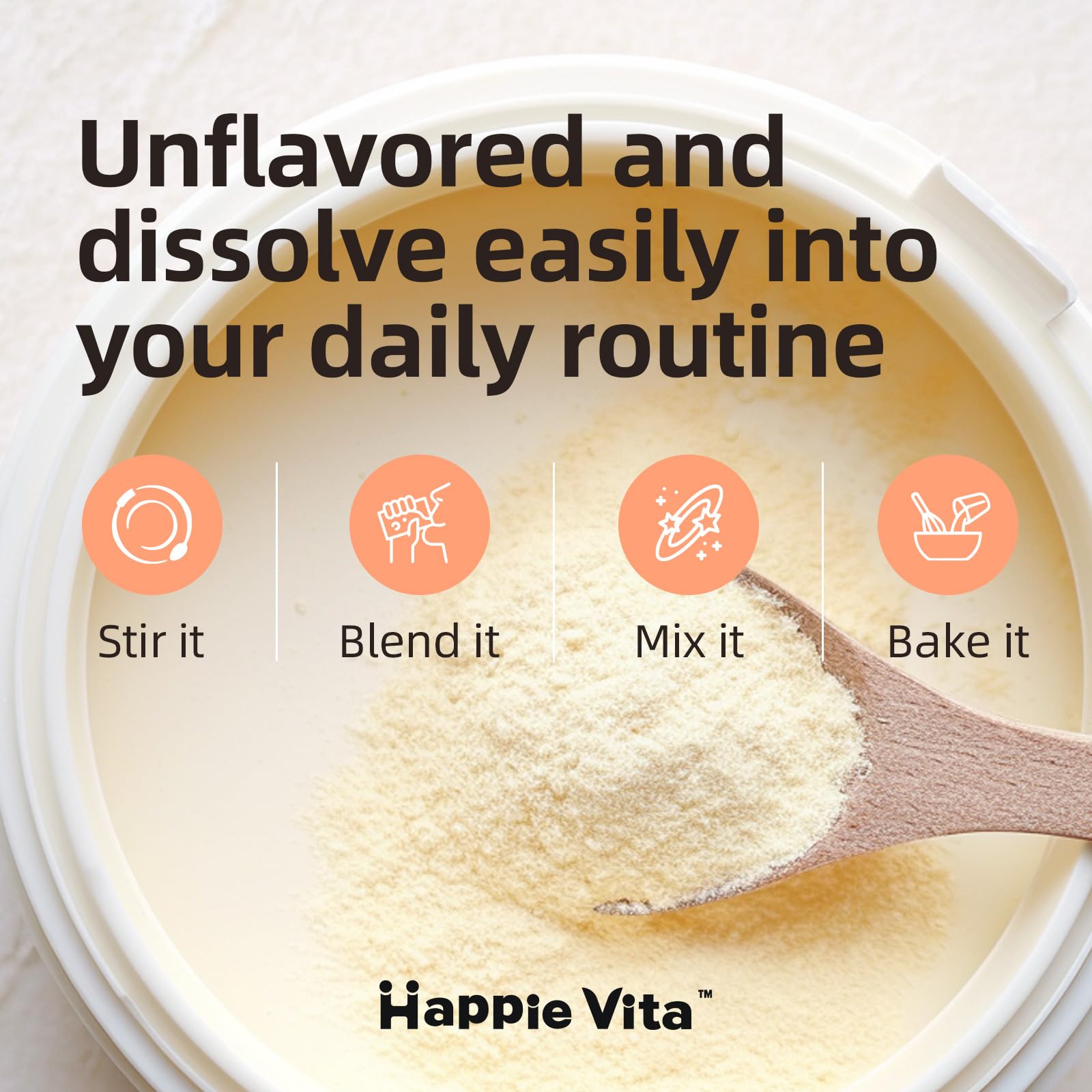 HappieVita biotin hair nails jar highlighting beauty benefits