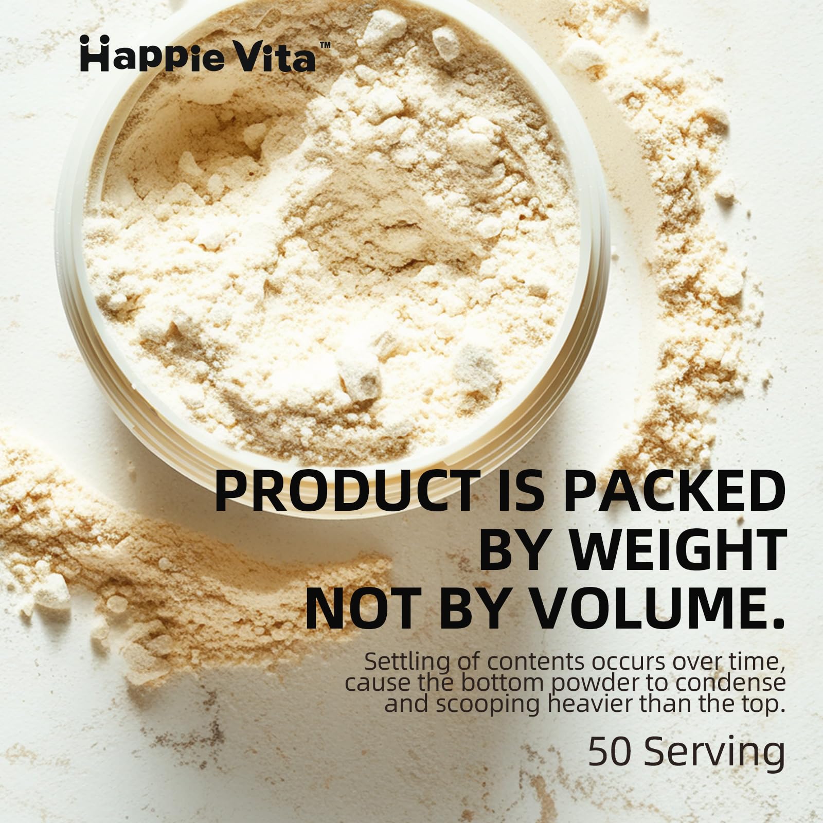 HappieVita grass-fed source seal on collagen packaging