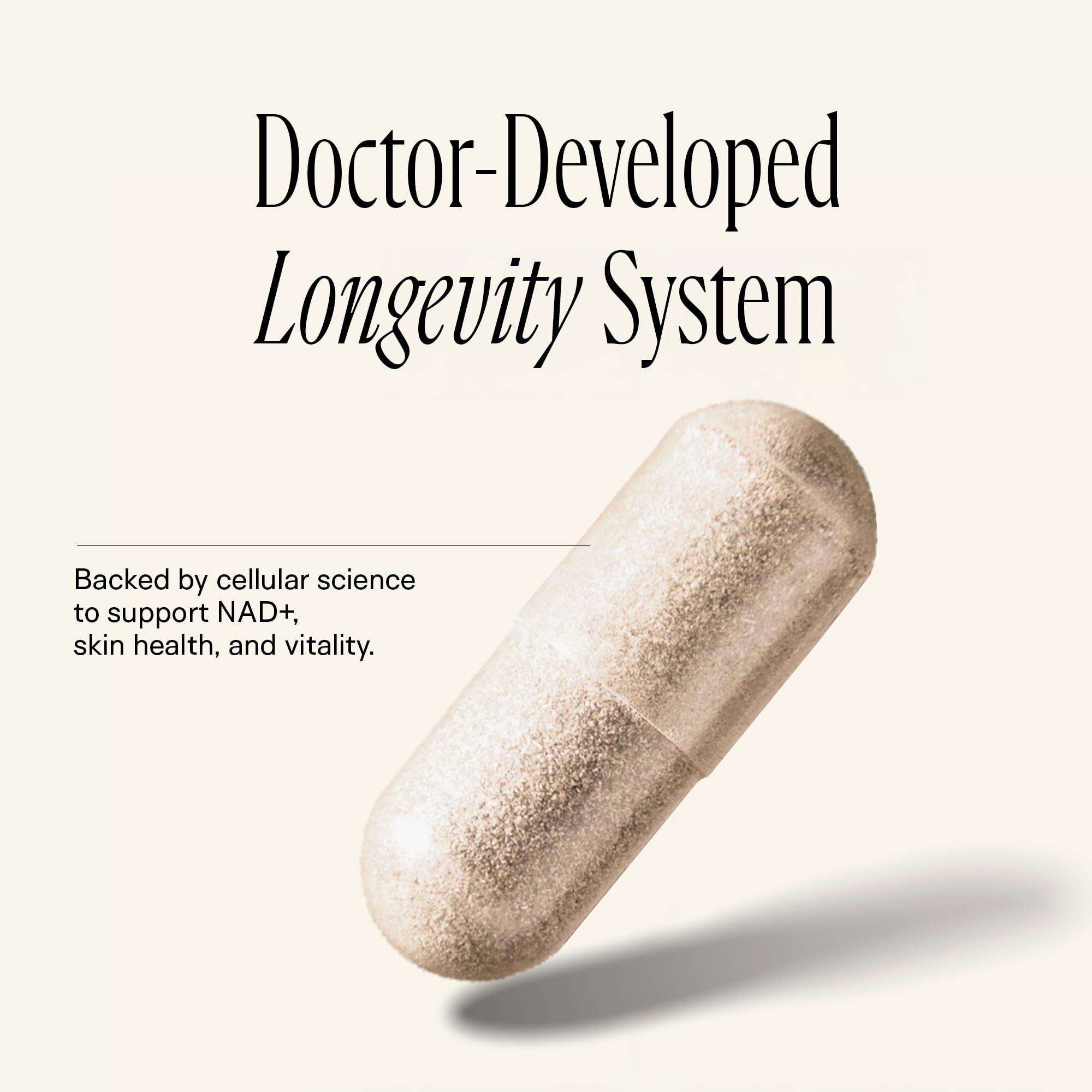 Happy Aging capsules being taken as part of daily routine
