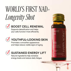 Happy Aging NAD+ shot skin moisture firmer with ceramide