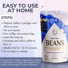 Ground texture of Happy Bum Co Enema Coffee for home prep