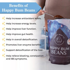Happy Bum Co enema beans bag, fresh small-batch roast for purity.