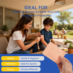 HAPPY CHEERS classroom-first-aid-kit with large bandages for school use.