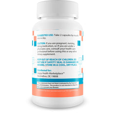Happy Health Drip & Drop Cleanse capsules closeup highlighting probiotic gut support.