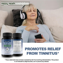 USA-made seal on packaging indicating high-quality ear health supplement.
