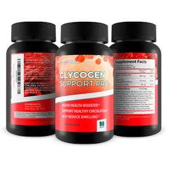 Happy Health Glycogen Support Pro pouring capsules demonstrates convenient use with water