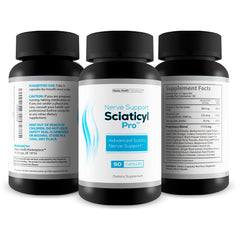 Top view of Nerve Support Sciaticyl Pro bottle for easy daily use