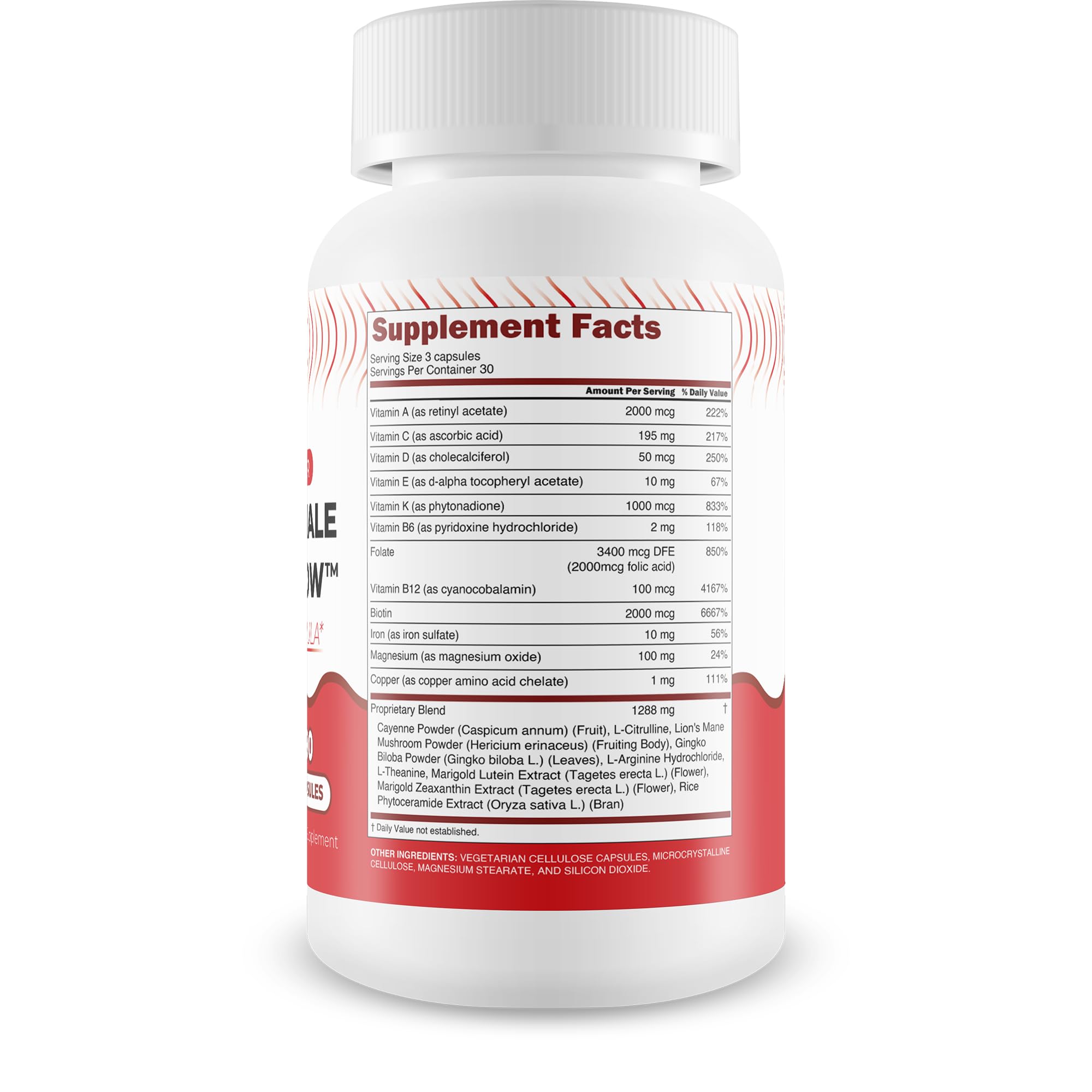 Happy Health Marketplace Pro Deep Water capsules close-up showing blood flow support.