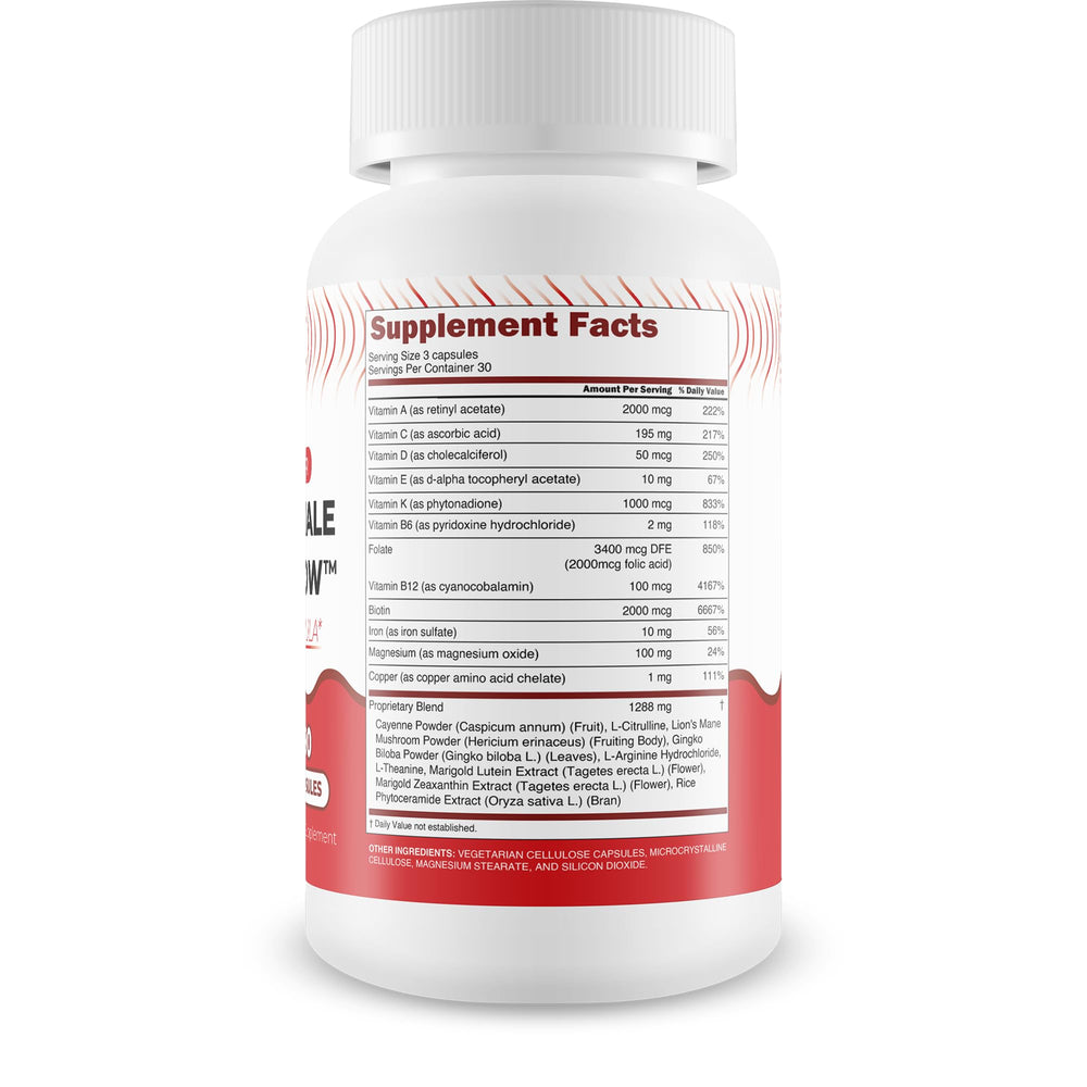 Happy Health Marketplace Pro Deep Water capsules close-up showing blood flow support.