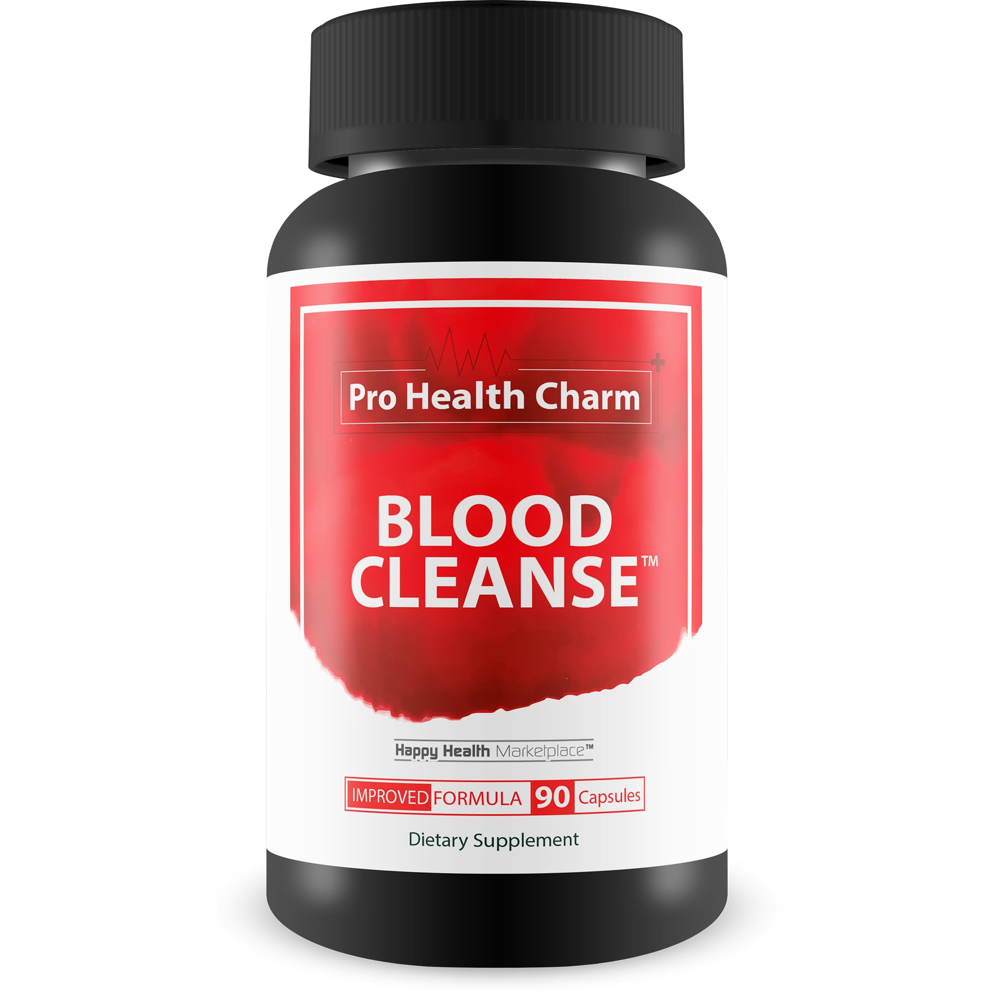 Happy Health Marketplace Pro Health Charm Blood Cleanse bottle front for daily blood flow support.