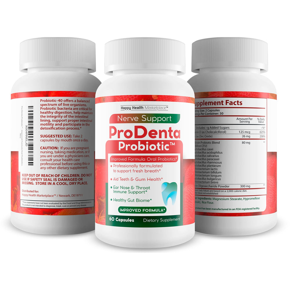 Happy Health Marketplace ProDenta Probiotic for fresh breath throughout the day.