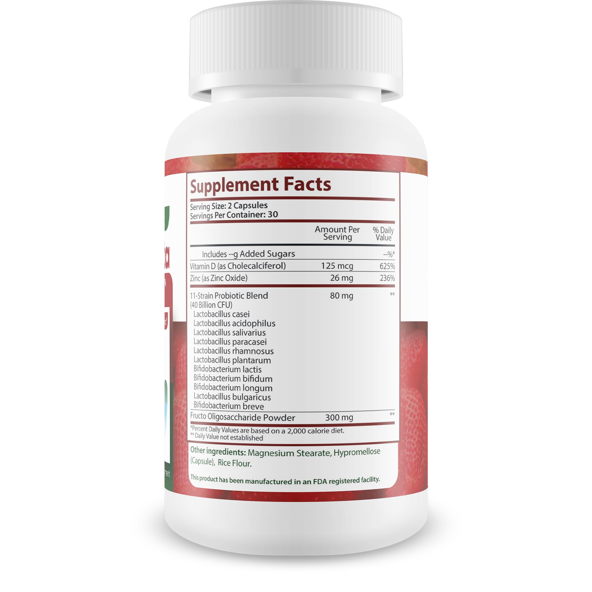 Happy Health Marketplace ProDenta Probiotic capsules close-up for convenient daily use.