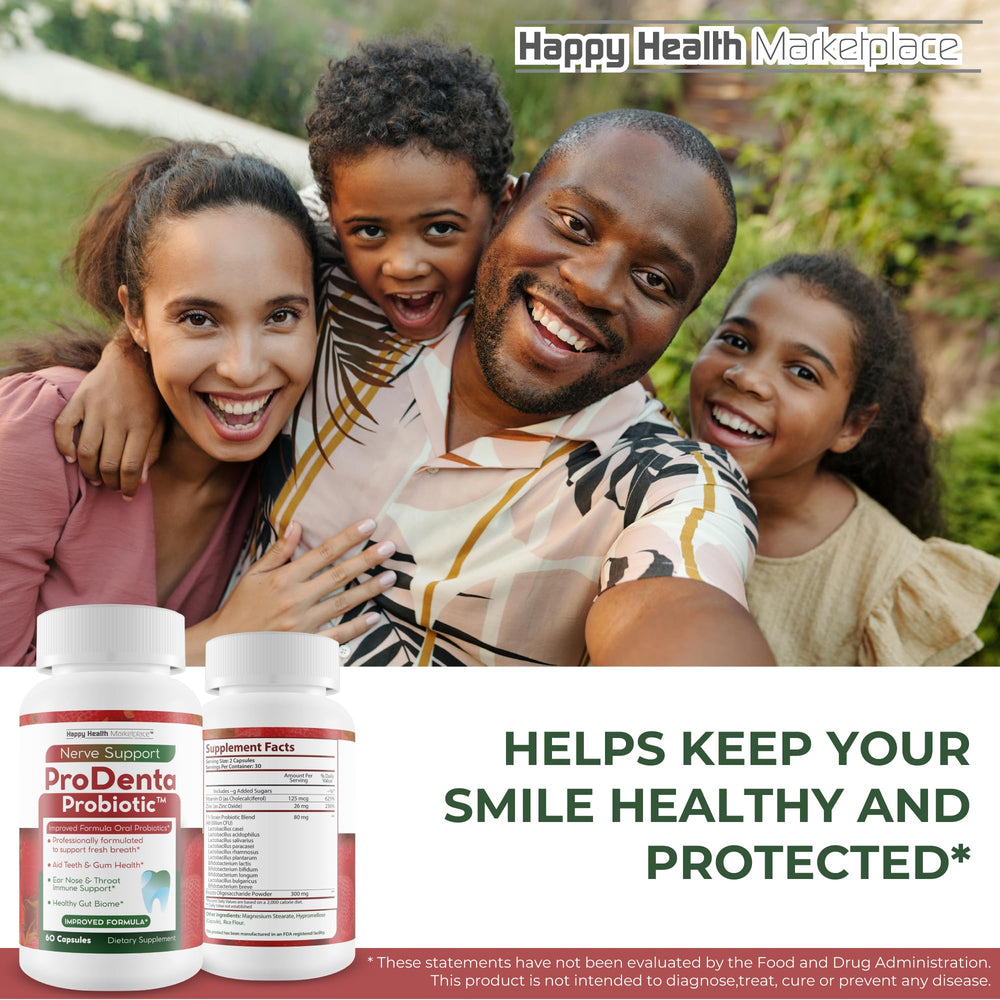 Happy Health Marketplace ProDenta Probiotic kids dose daily.