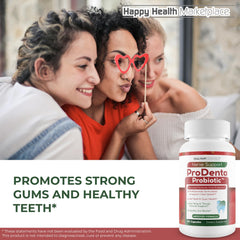 Happy Health Marketplace ProDenta Probiotic for teeth and gum support.