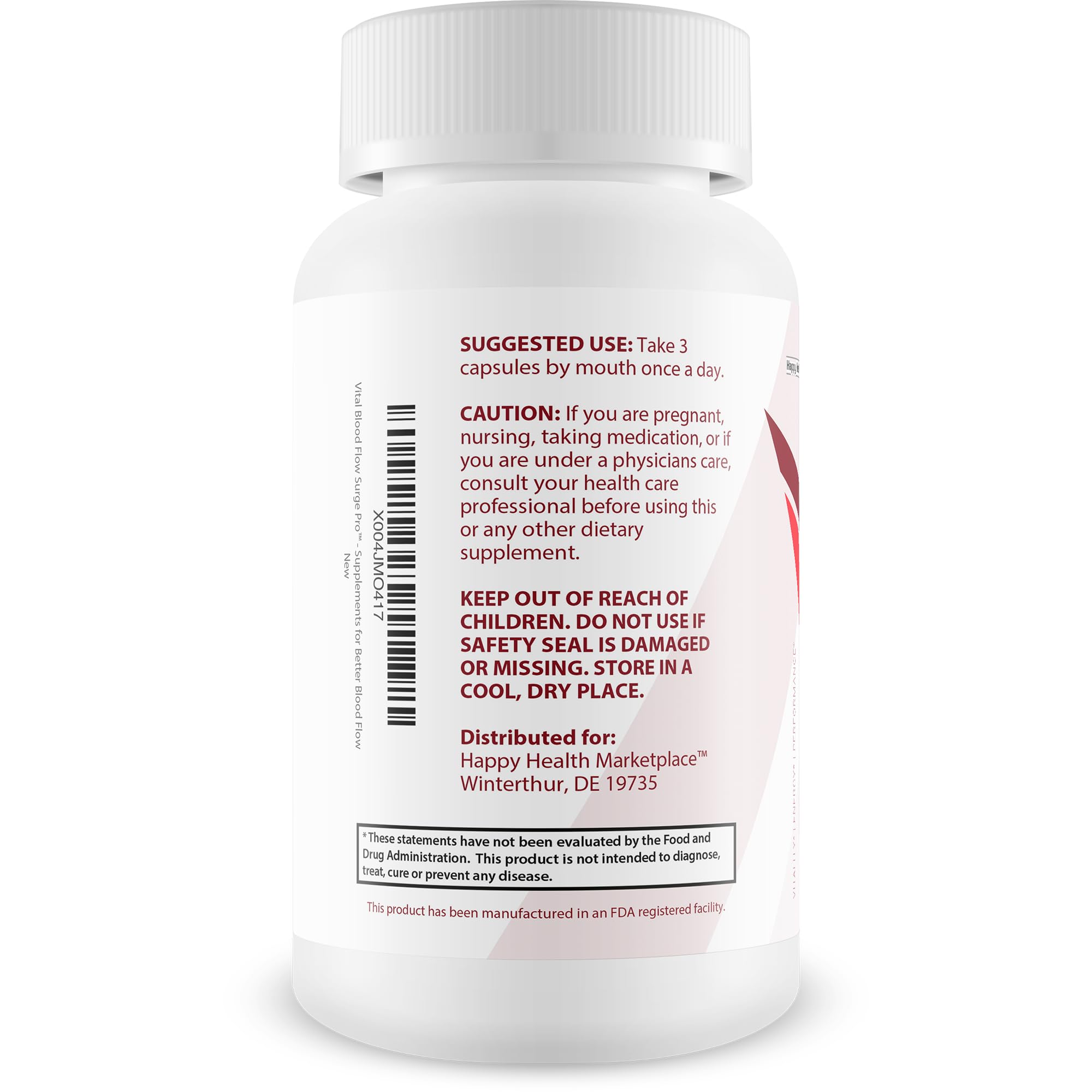 Vital Blood Flow Surge Pro packaging highlighting USA-made production