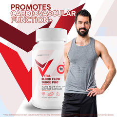 Busy professional using Vital Blood Flow Surge Pro during daily routine