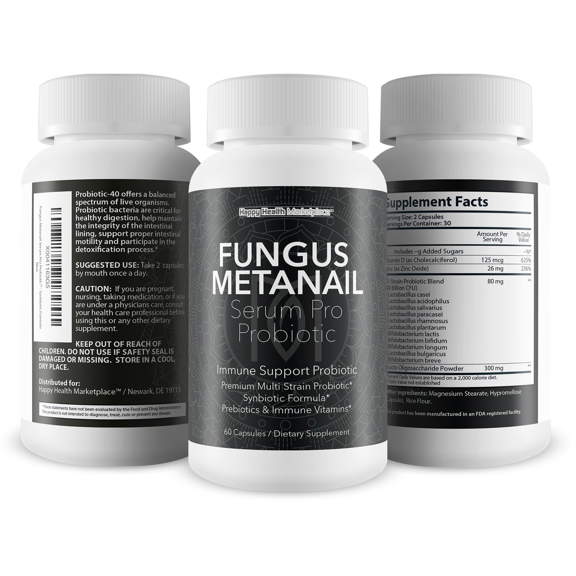 Happy Health Metanail Serum Probiotic application on nail during routine care