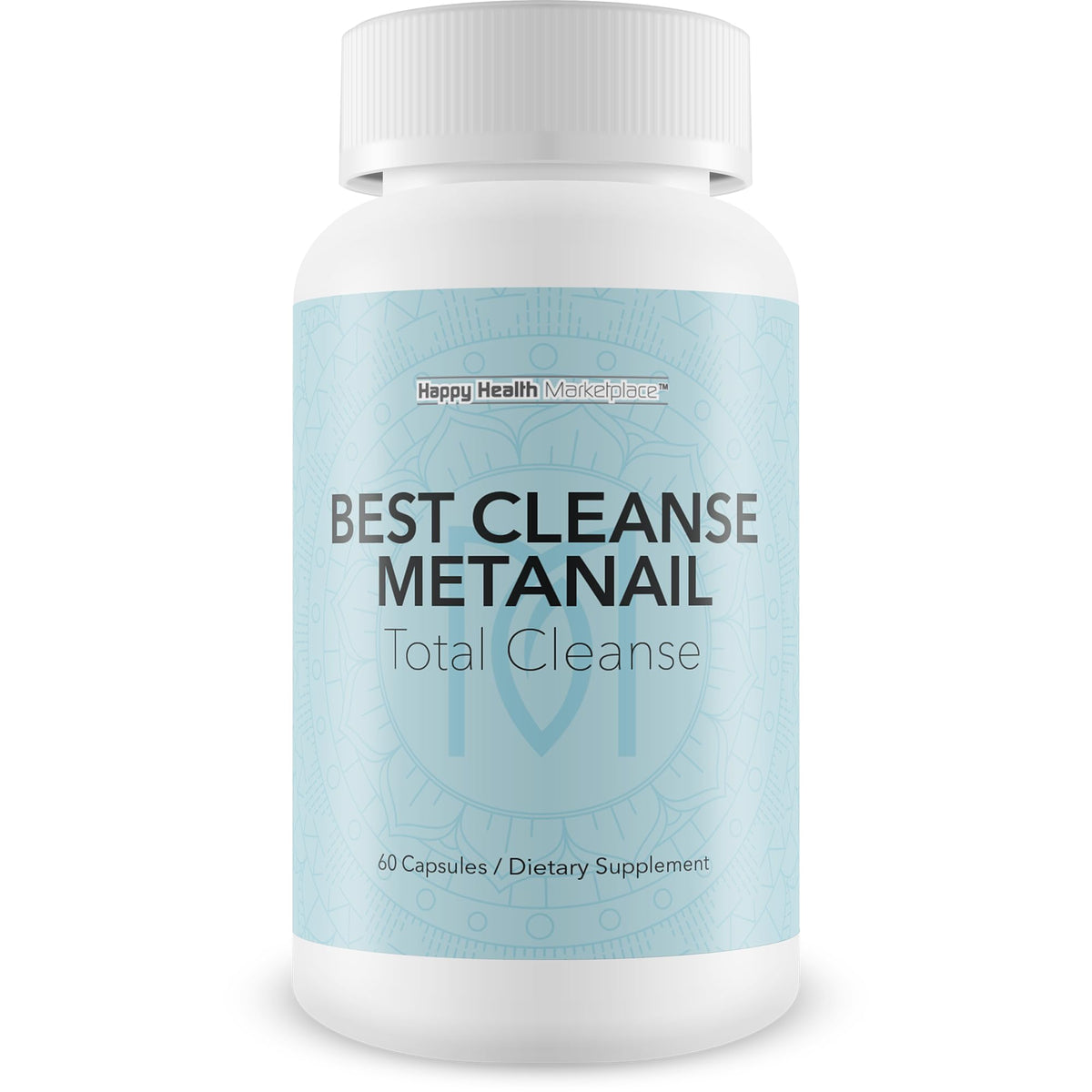 Happy Health Metanail Total Cleanse bottle for toenail support and natural wellness.