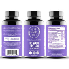 Easy-to-swallow vegan capsules for daily menopause symptom relief.