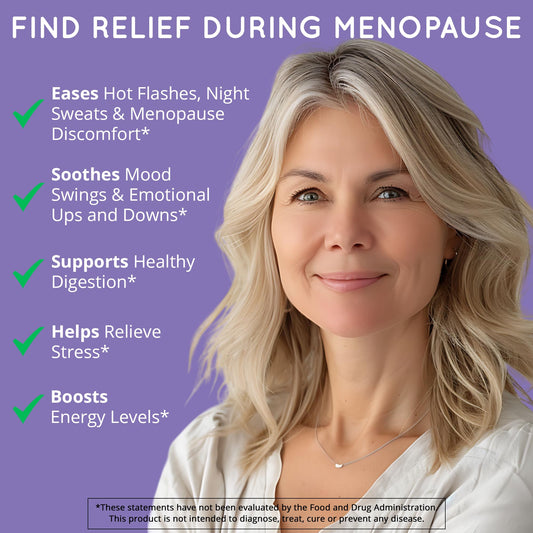 Go With The Flow DIM capsules show estrogen balance support for menopause.