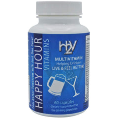 Happy Hour Vitamins bottle front view highlighting daily energy routine