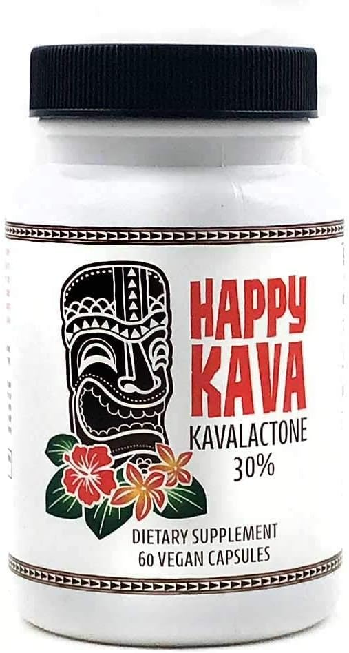 Happy Kava packaging showing the 30% kavalactone label for easy identification