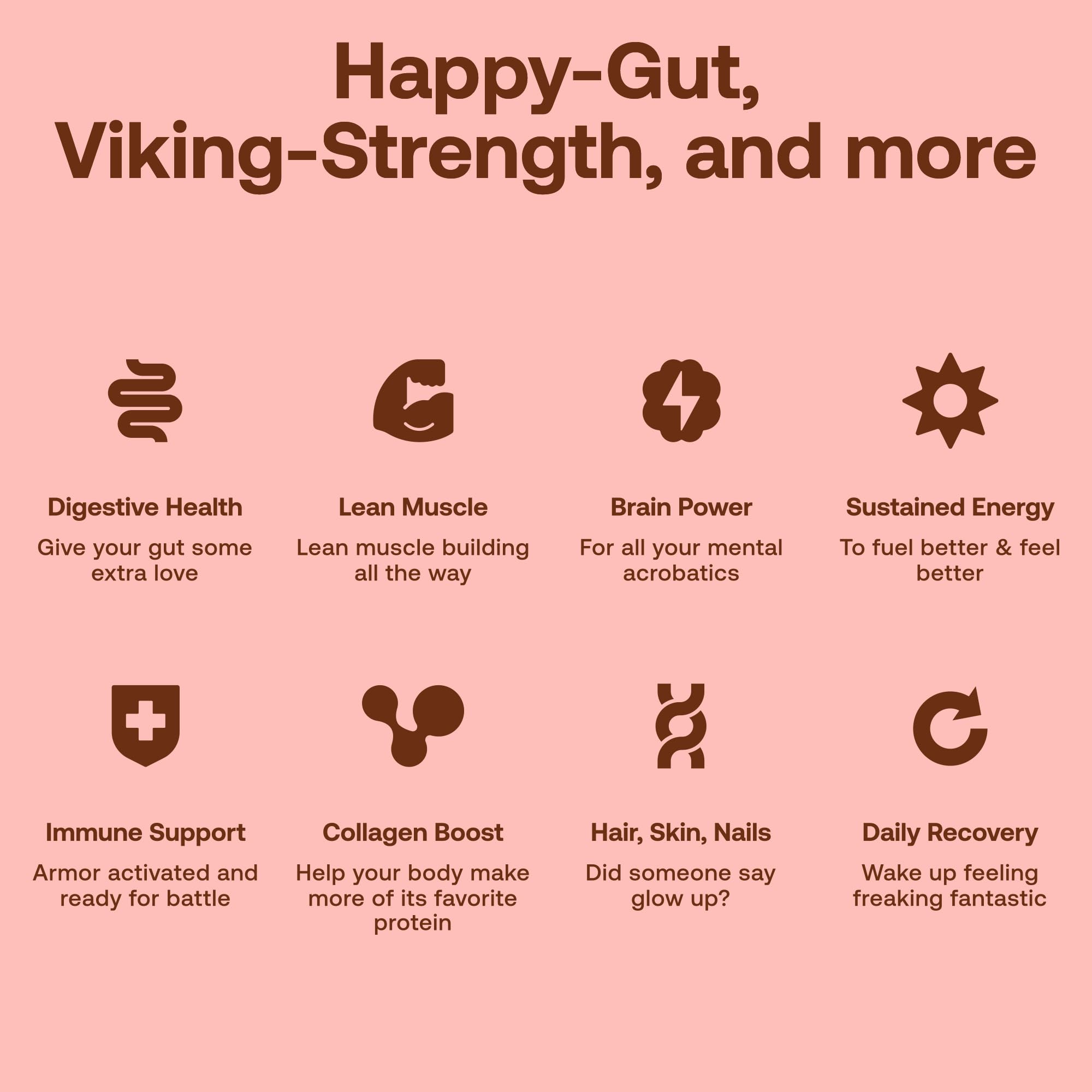 Happy Viking digestive blend with probiotics for gut-friendly routine