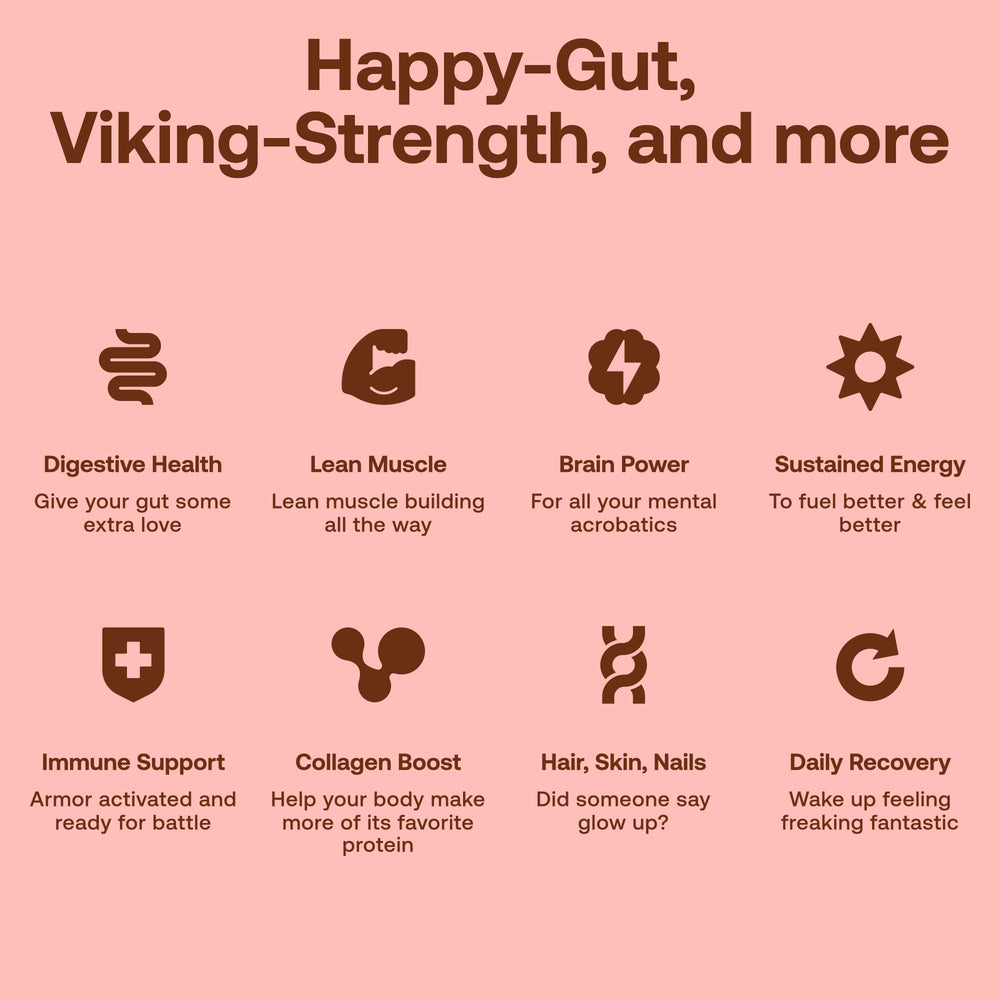 Happy Viking digestive blend with probiotics for gut-friendly routine