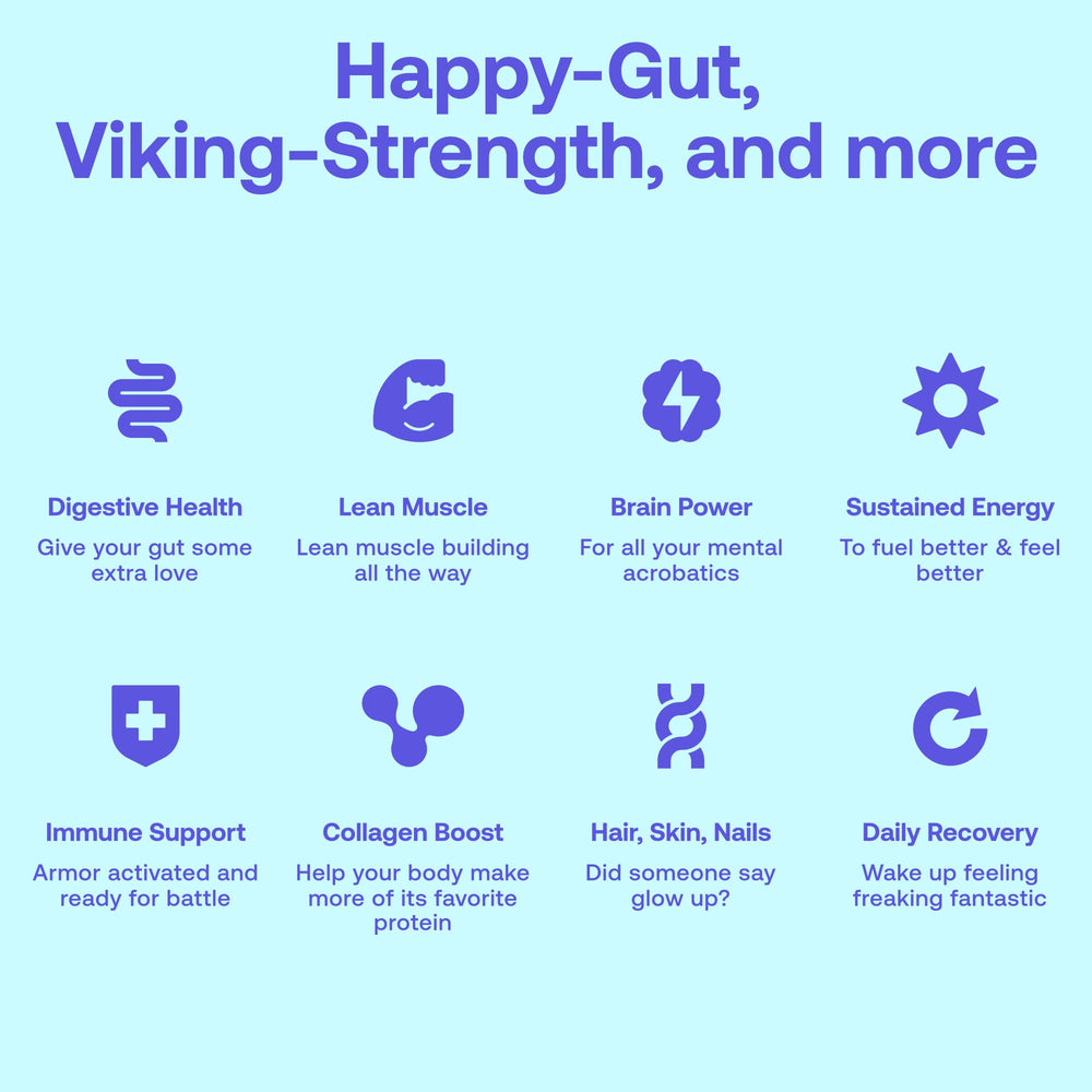 Happy Viking immune-support ingredients for everyday wellness with natural nutrients