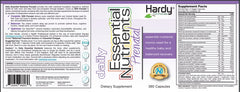 Hardy Nutritionals DEN Prenatal capsules closeup highlighting full-spectrum micronutrients.